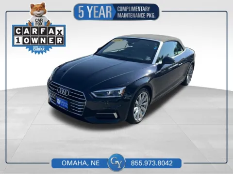 Blue 2018 Audi A5 2.0T Premium Plus for sale in Omaha, NE