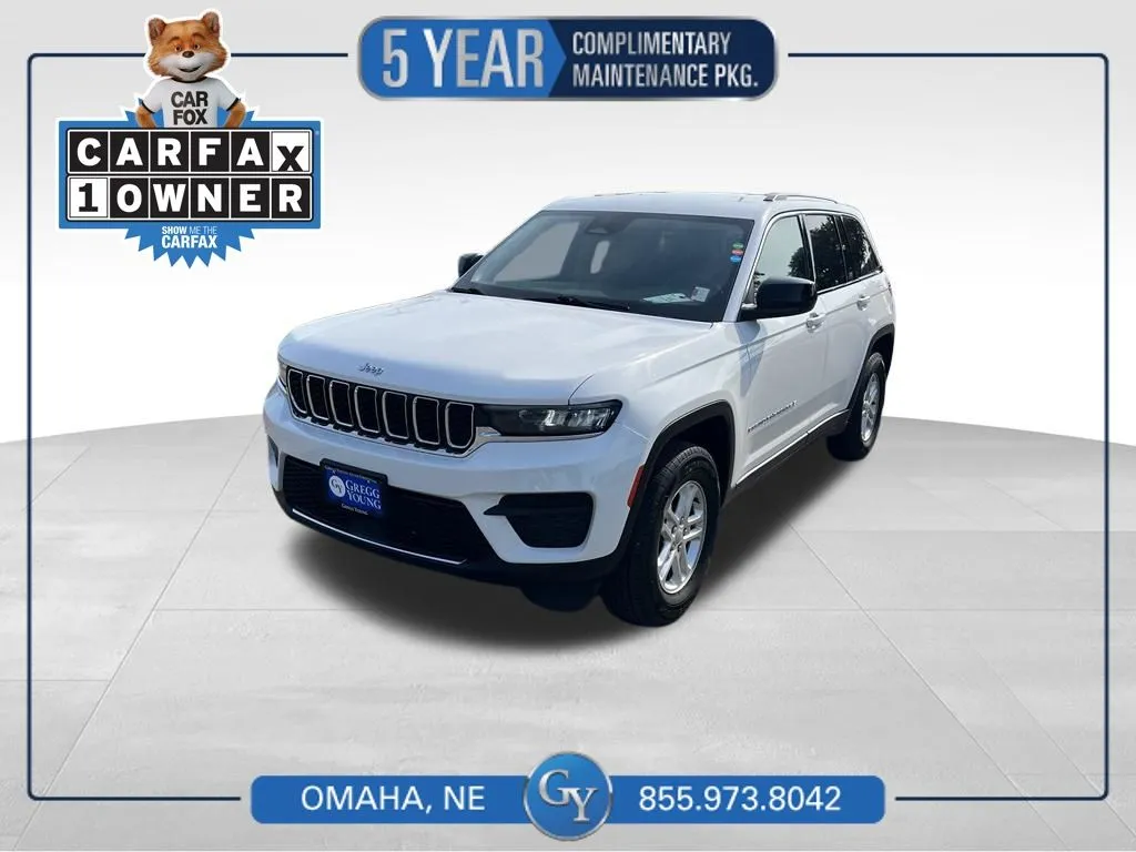 White 2023 Jeep Grand Cherokee Laredo for sale in Omaha, NE