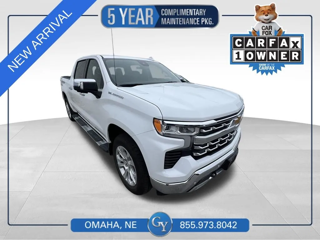 White 2023 Chevrolet Silverado 1500 LTZ for sale in Omaha, NE