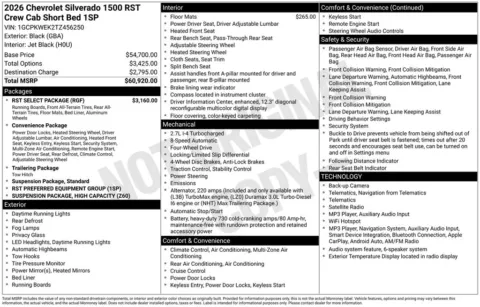 Photos of 2026 Chevrolet Silverado 1500 RST for sale in Omaha, NE at Gregg Young Chevrolet of Omaha