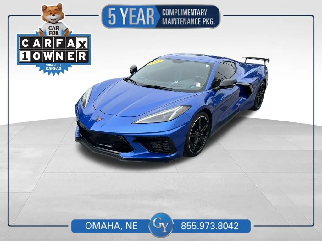 Blue 2021 Chevrolet Corvette Stingray for sale in Omaha, NE