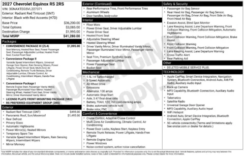 Photos of 2027 Chevrolet Equinox RS for sale in Omaha, NE at Gregg Young Chevrolet of Omaha