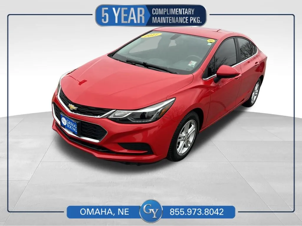 Red 2017 Chevrolet Cruze LT for sale in Omaha, NE