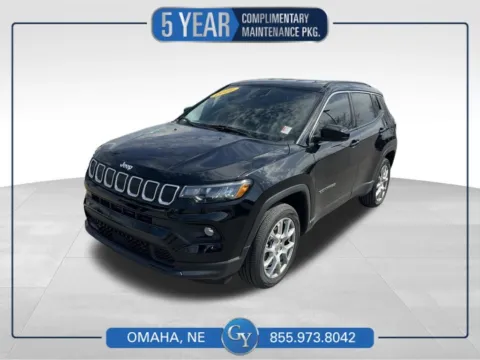 Black 2022 Jeep Compass Latitude Lux for sale in Omaha, NE