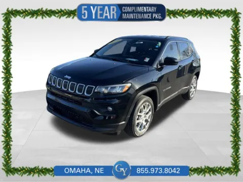 Black 2022 Jeep Compass Latitude Lux for sale in Omaha, NE