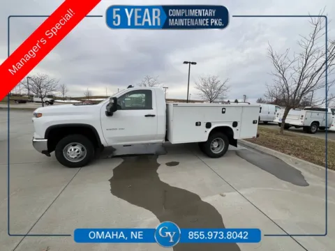 White 2025 Chevrolet Silverado 3500 HD Work Truck for sale in Omaha, NE