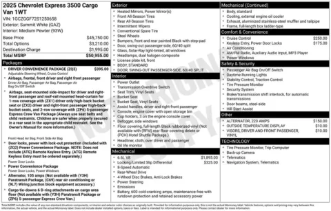 Photos of 2025 Chevrolet Express 3500 Work Van for sale in Omaha, NE at Gregg Young Chevrolet of Omaha