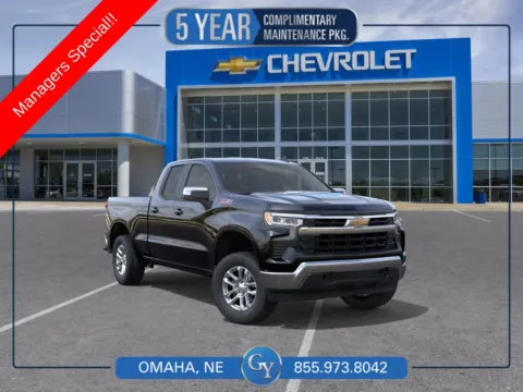 Black 2025 Chevrolet Silverado 1500 LT for sale in Omaha, NE