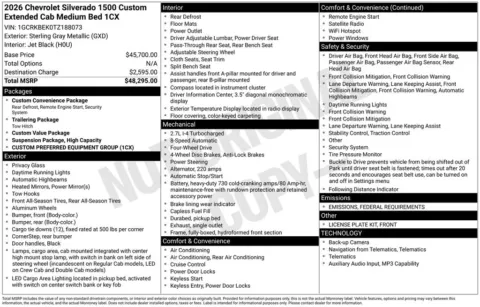 Photos of 2026 Chevrolet Silverado 1500 Custom for sale in Omaha, NE at Gregg Young Chevrolet - Omaha