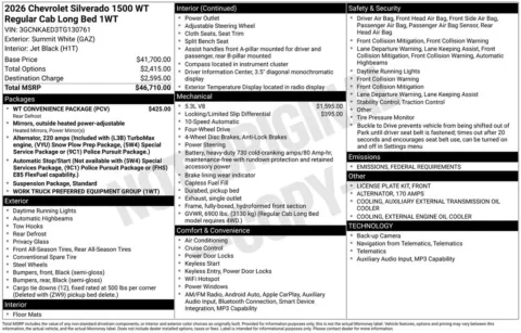 Photos of 2026 Chevrolet Silverado 1500 WT for sale in Omaha, NE at Gregg Young Chevrolet - Omaha