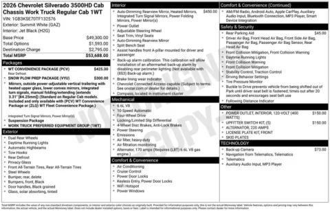 Photos of 2026 Chevrolet Silverado 3500 HD Work Truck for sale in Omaha, NE at Gregg Young Chevrolet of Omaha
