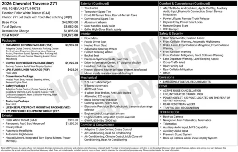 Photos of 2026 Chevrolet Traverse Z71 for sale in Omaha, NE at Gregg Young Chevrolet - Omaha