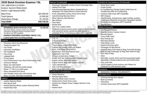 Photos of 2020 Buick Envision Essence for sale in Omaha, NE at Gregg Young Chevrolet - Omaha