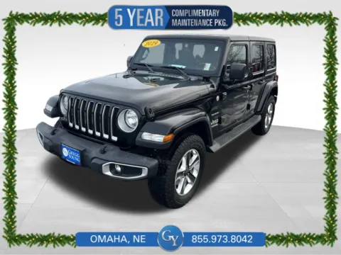 Black 2019 Jeep Wrangler Unlimited Sahara for sale in Omaha, NE