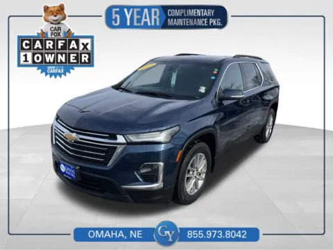 Blue 2023 Chevrolet Traverse LT for sale in Omaha, NE