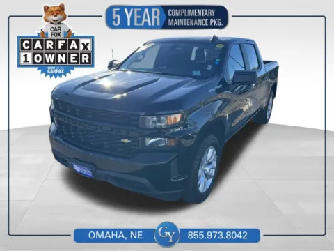 Black 2021 Chevrolet Silverado 1500 Custom for sale in Omaha, NE