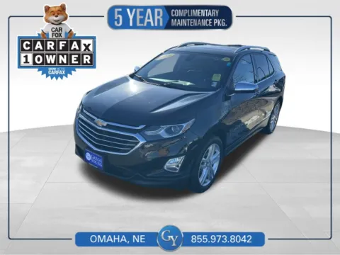 Black 2018 Chevrolet Equinox Premier for sale in Omaha, NE