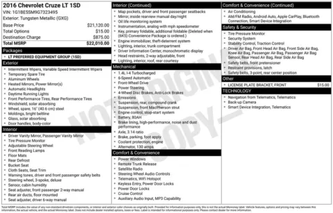 Photos of 2016 Chevrolet Cruze LT for sale in Omaha, NE at Gregg Young Chevrolet - Omaha