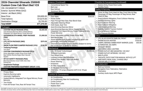 Photos of 2026 Chevrolet Silverado 2500HD Custom for sale in Omaha, NE at Gregg Young Chevrolet - Omaha