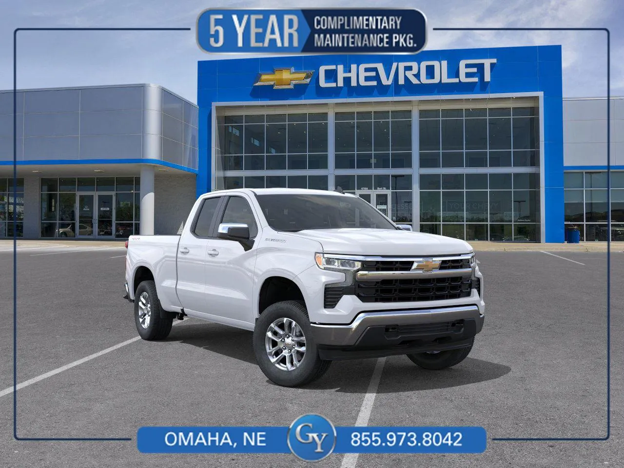 White 2026 Chevrolet Silverado 1500 LT for sale in Omaha, NE