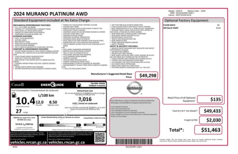 Photos of 2024 Nissan Murano Platinum for sale in Omaha, NE at Gregg Young Chevrolet - Omaha