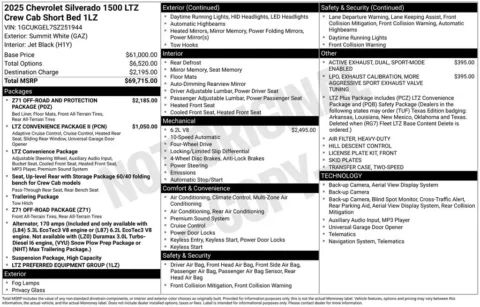 Photos of 2025 Chevrolet Silverado 1500 LTZ for sale in Omaha, NE at Gregg Young Chevrolet of Omaha