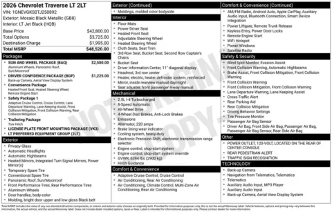 Photos of 2026 Chevrolet Traverse LT for sale in Omaha, NE at Gregg Young Chevrolet - Omaha