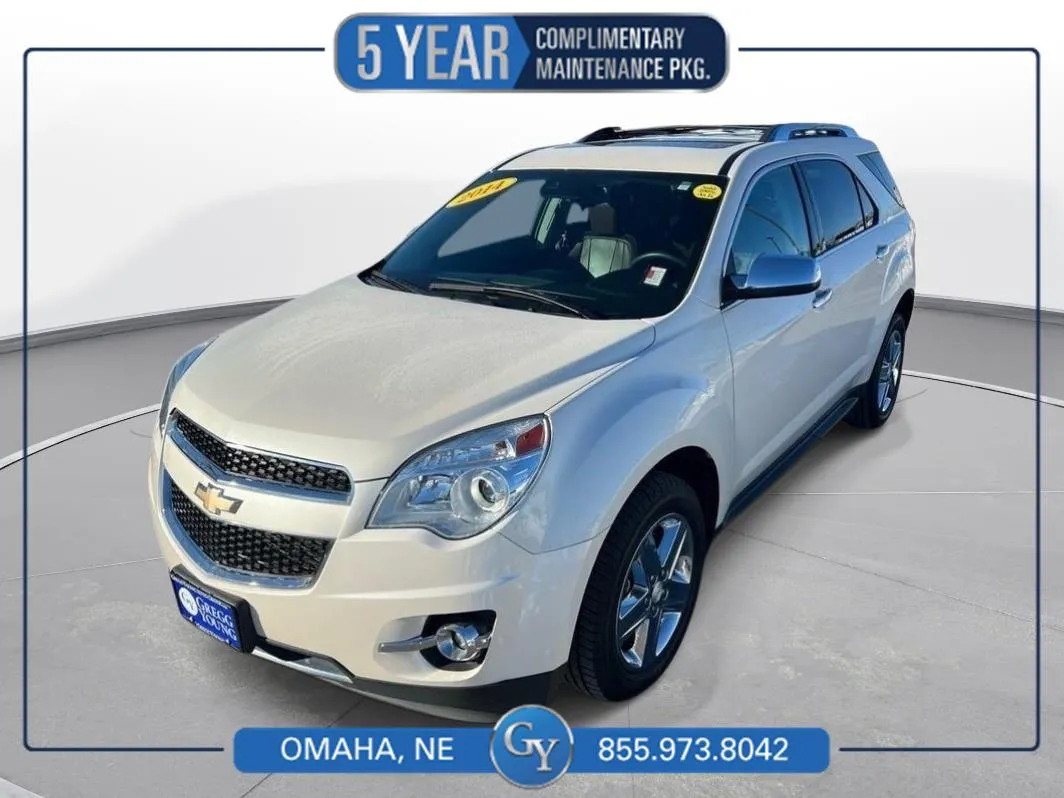 White 2014 CHEVROLET EQUINOX LTZ for sale in Omaha, NE
