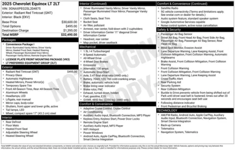 Photos of 2025 Chevrolet Equinox LT for sale in Omaha, NE at Gregg Young Chevrolet of Omaha