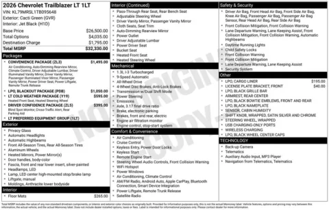 Photos of 2026 Chevrolet TrailBlazer LT for sale in Omaha, NE at Gregg Young Chevrolet - Omaha