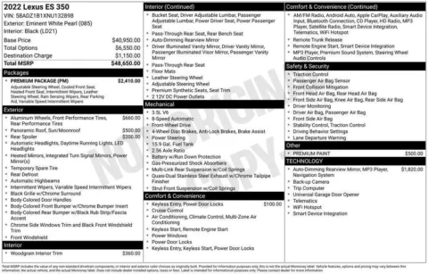 Photos of 2022 Lexus ES 350 for sale in Omaha, NE at Gregg Young Chevrolet - Omaha