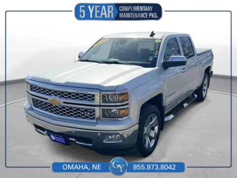 Silver 2015 Chevrolet Silverado 1500 LTZ for sale in Omaha, NE