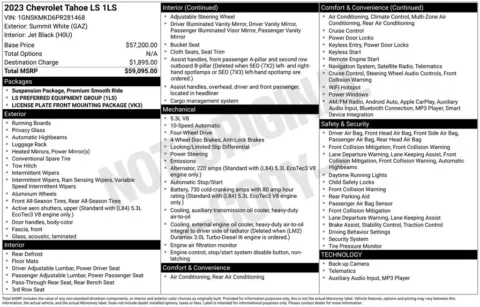 Photos of 2023 Chevrolet Tahoe LS for sale in Omaha, NE at Gregg Young Chevrolet of Omaha