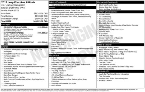 Photos of 2019 Jeep Cherokee Altitude for sale in Omaha, NE at Gregg Young Chevrolet of Omaha