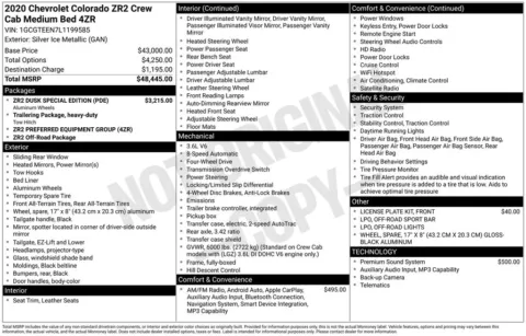 Photos of 2020 Chevrolet Colorado ZR2 for sale in Omaha, NE at Gregg Young Chevrolet of Omaha