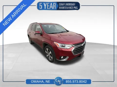 Red 2021 Chevrolet Traverse LT Leather for sale in Omaha, NE