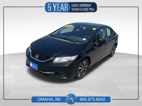Black 2015 Honda Civic EX for sale in Omaha, NE