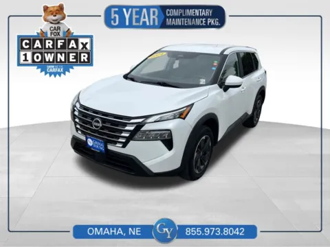 White 2024 Nissan Rogue SV for sale in Omaha, NE