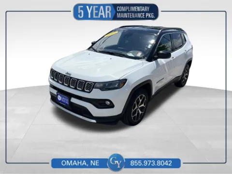 White 2025 Jeep Compass Limited for sale in Omaha, NE
