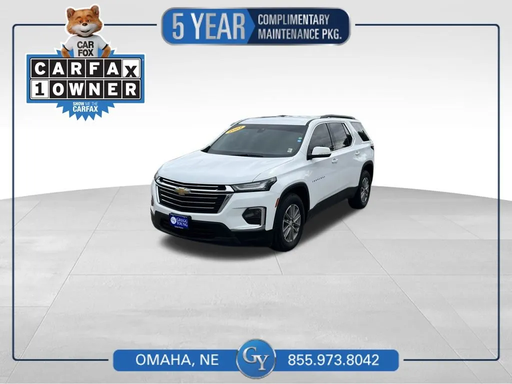 White 2023 Chevrolet Traverse LT for sale in Omaha, NE