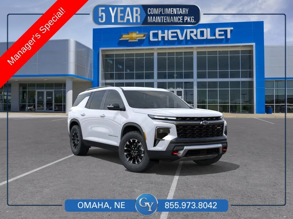 White 2026 Chevrolet Traverse Z71 for sale in Omaha, NE