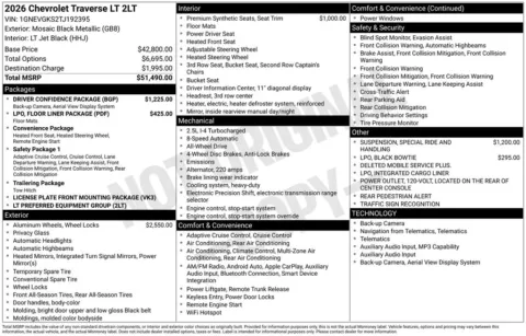 Photos of 2026 Chevrolet Traverse LT for sale in Omaha, NE at Gregg Young Chevrolet of Omaha