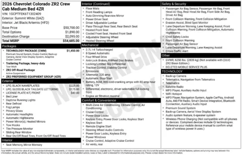 Photos of 2026 Chevrolet Colorado ZR2 for sale in Omaha, NE at Gregg Young Chevrolet of Omaha