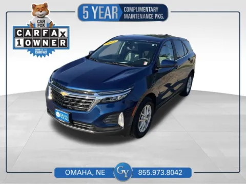 Blue 2022 Chevrolet Equinox LT for sale in Omaha, NE