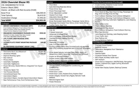Photos of 2026 Chevrolet Blazer RS for sale in Omaha, NE at Gregg Young Chevrolet of Omaha
