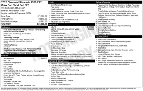 Photos of 2026 Chevrolet Silverado 1500 ZR2 for sale in Omaha, NE at Gregg Young Chevrolet of Omaha