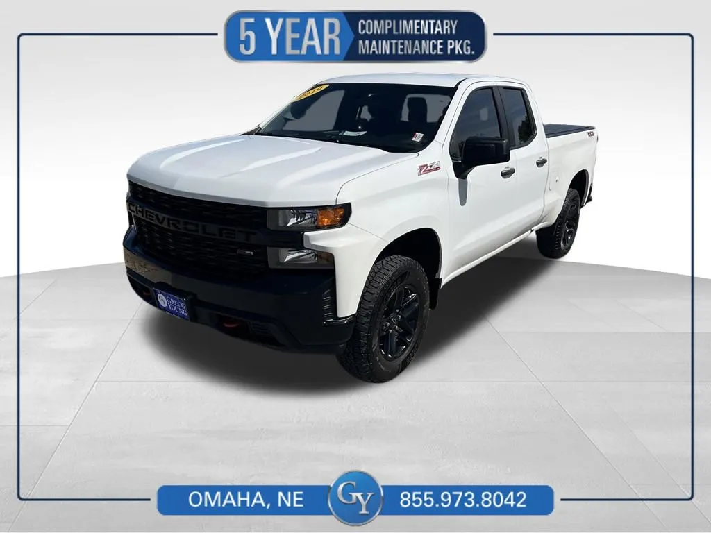 White 2019 Chevrolet Silverado 1500 Custom Trail Boss for sale in Omaha, NE