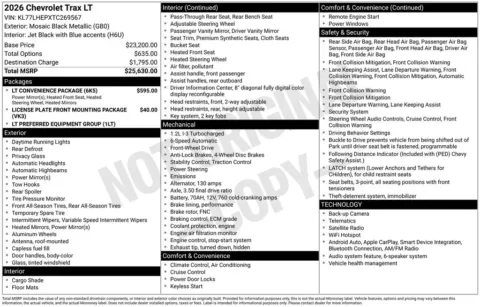 Photos of 2026 Chevrolet Trax LT for sale in Omaha, NE at Gregg Young Chevrolet of Omaha