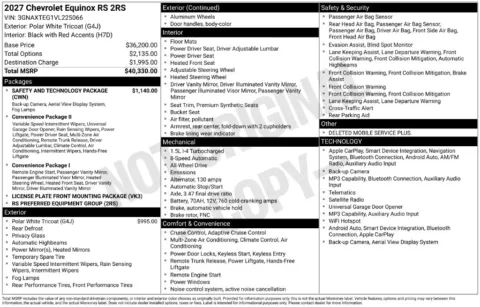 Photos of 2027 Chevrolet Equinox RS for sale in Omaha, NE at Gregg Young Chevrolet of Omaha
