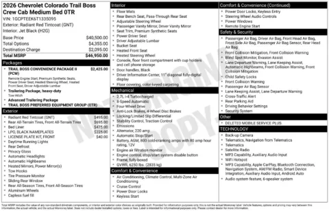 Photos of 2026 Chevrolet Colorado Trail Boss for sale in Omaha, NE at Gregg Young Chevrolet of Omaha